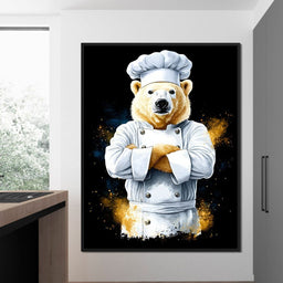 Polar Bear Chef - NicheCanvas