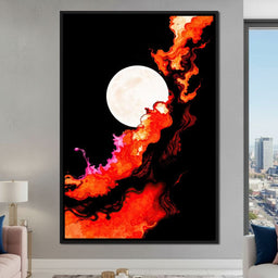 Firestorm Under the Moon - TooplesArt - NicheCanvas