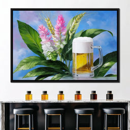 Golden Brew Botanical Harmony - NicheCanvas