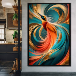 Gilded Flight Of The Radiant Plume - NicheCanvas