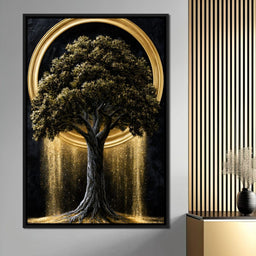 Gilded Roots of Eternal Radiance - NicheCanvas