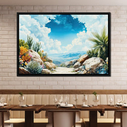 Desert Oasis Beyond Horizons - NicheCanvas