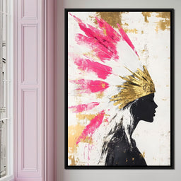 Golden Feathered Majesty - NicheCanvas