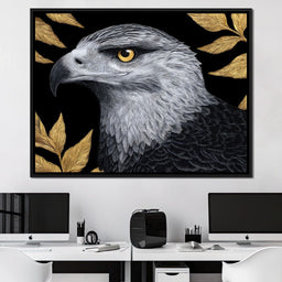Majestic Sentinel Golden Leaves - NicheCanvas