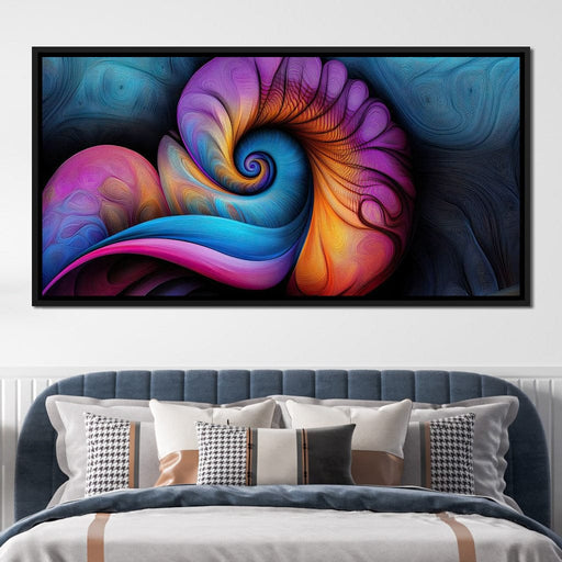 Whirlpool of Rainbow Time - TooplesArt Canvas Print