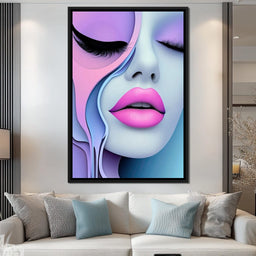 Lush Lips & Liquid Dreams - TooplesArt - NicheCanvas