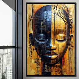 Golden Dreams Masked Essence - NicheCanvas