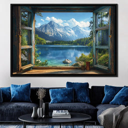 Alpine Serenity Vista - NicheCanvas