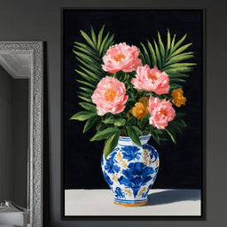 Blossoms In Porcelain Bliss - NicheCanvas