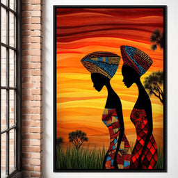 Sisters of the Savannah - TooplesArt - NicheCanvas