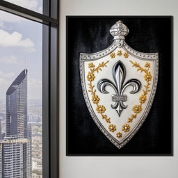 Fleur De Lys Shield Radiance - NicheCanvas
