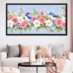 Delicate Harmony of Blossoms - NicheCanvas