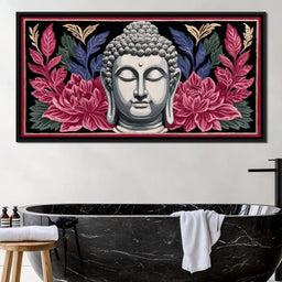 Buddha Blossom Tranquil Aura - NicheCanvas