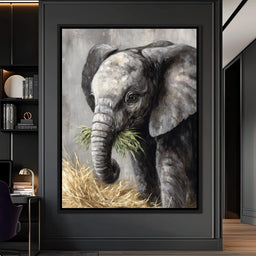 Gentle Giant Elephant Portrait - NicheCanvas