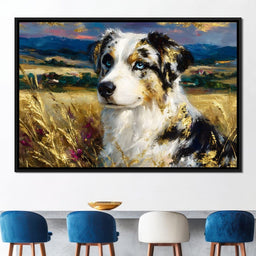 Blue Eyed Shepherd Gold Field - Neal Hackett - NicheCanvas
