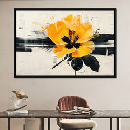 Golden Petal Contrast - NicheCanvas