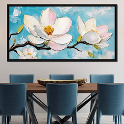 Blossoms on Cerulean Skies - NicheCanvas