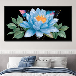 Cosmic Lotus Stardust Flourish - NicheCanvas