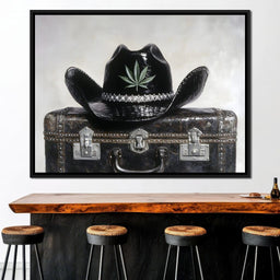Cowboy Spirit on Vintage Case - NicheCanvas