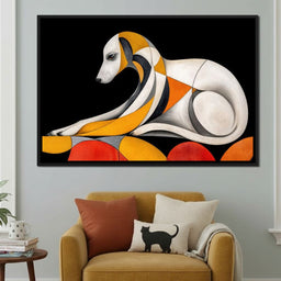 The Bauhaus Hound - TooplesArt - NicheCanvas