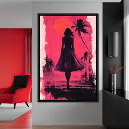 Sunset Silhouette - NicheCanvas