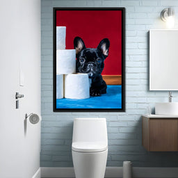 Playful Pup Paper Guardian - NicheCanvas