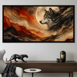 Solitary Howl Before Dawn - NicheCanvas