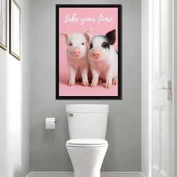 Take Your Time Piglet Pals - NicheCanvas