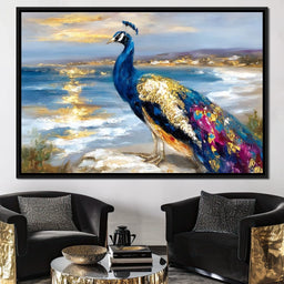 Gilded Peacock Shorelight - NicheCanvas