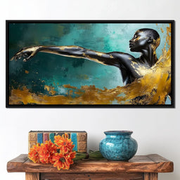 Golden Essence of Movement - NicheCanvas