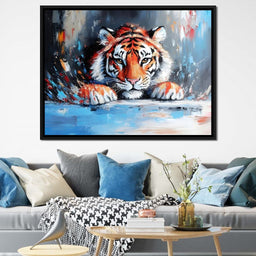 Majestic Tiger Brushstrokes - NicheCanvas