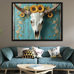 Sunflowers on Rustic Vibes - NicheCanvas
