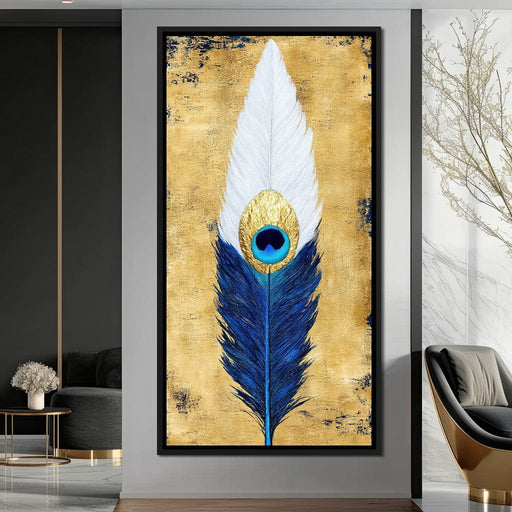 Gilded Feather Canvas Print