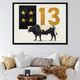 Starlit Cattle #13 - NicheCanvas