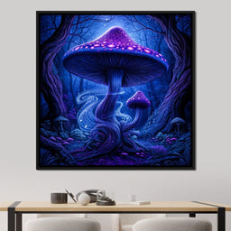 Neon Fungi Fantasy - TooplesArt - NicheCanvas