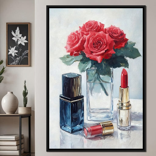 Rosy Essence & Elegant Nail Polish Canvas Print