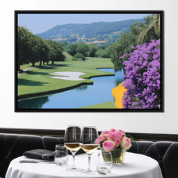 Verdant Tranquil Golf Course Escape - NicheCanvas