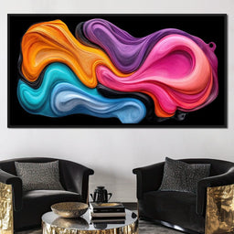Cheerful Oil Rivers of Infinity - TooplesArt - NicheCanvas