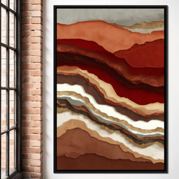 Desert Strata Gold Ridges - NicheCanvas