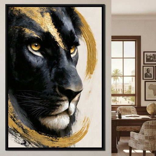 Gilded Monarch of the Shadow Realm Canvas Print