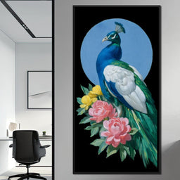 Majestic Peacock Blossoms - NicheCanvas