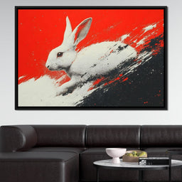 Bunny Running Wild In Vivid Dreams - NicheCanvas