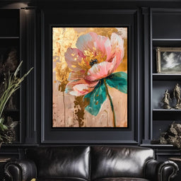 Modern Pink Flower - Wildrose Creations - NicheCanvas