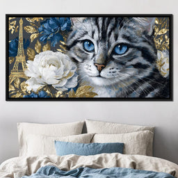 Parisian Elegance Feline Dreams - NicheCanvas