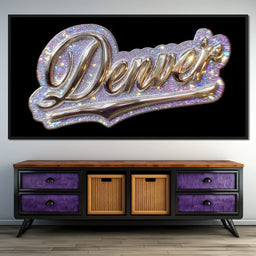 Denver Metallic Dreamscape - NicheCanvas