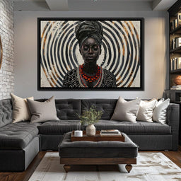Spirals of Serenity Queen - Sakeem Gibbs - NicheCanvas