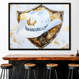 Golden Maple Leaf Western Hat - NicheCanvas
