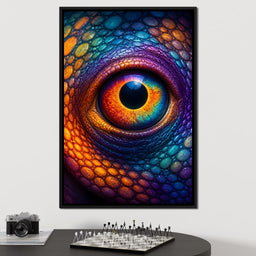 Prismatic Vision of the Ancient Reptile - NicheCanvas