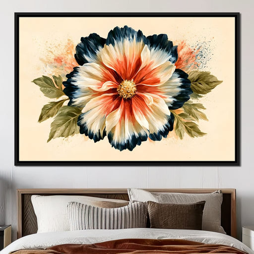 Rustic Petals Dancing Under Shadow Canvas Print