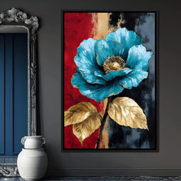 Golden Blossom Radiance - NicheCanvas